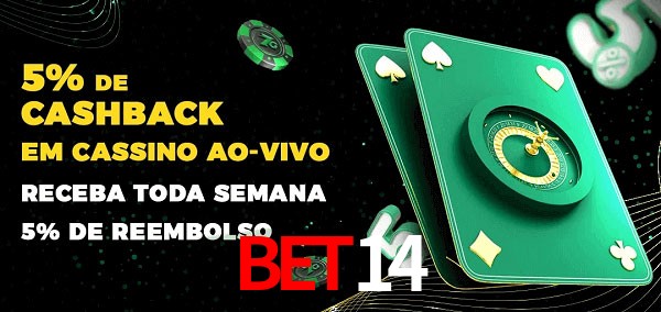 Promoções do cassino ao Vivo bet14